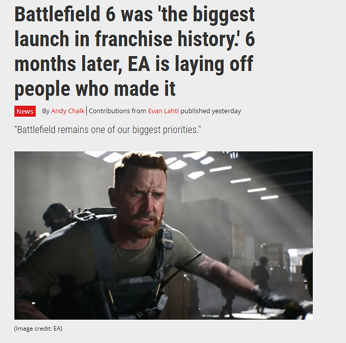 早報：《生化9》5月將推新模式 戰地工作室開啟裁員