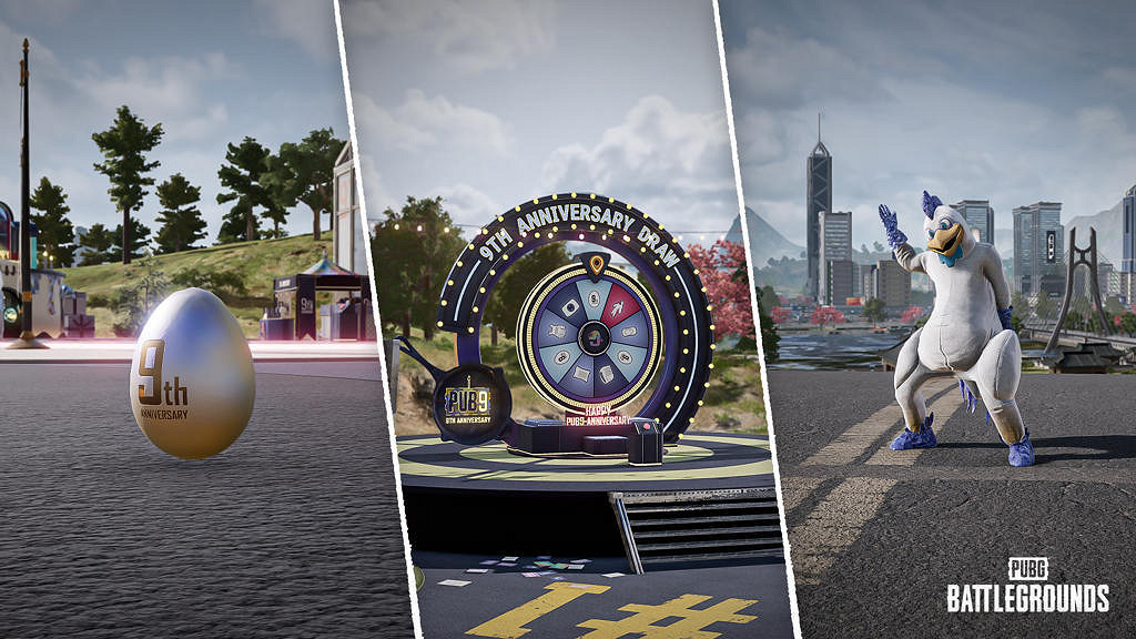 《PUBG》40.2版本更新，9周年紀念派對開啟