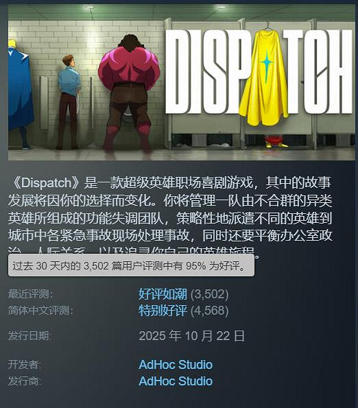 單人敘事已死?《超英派遣中心》用成績狠狠打臉發行商