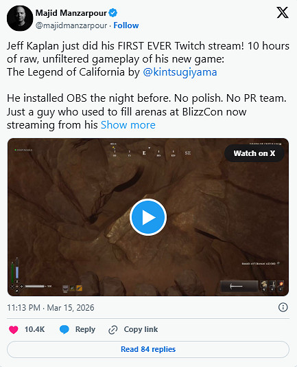 前暴雪總監Jeff Kaplan爆《魔獸世界》差點變第一人稱