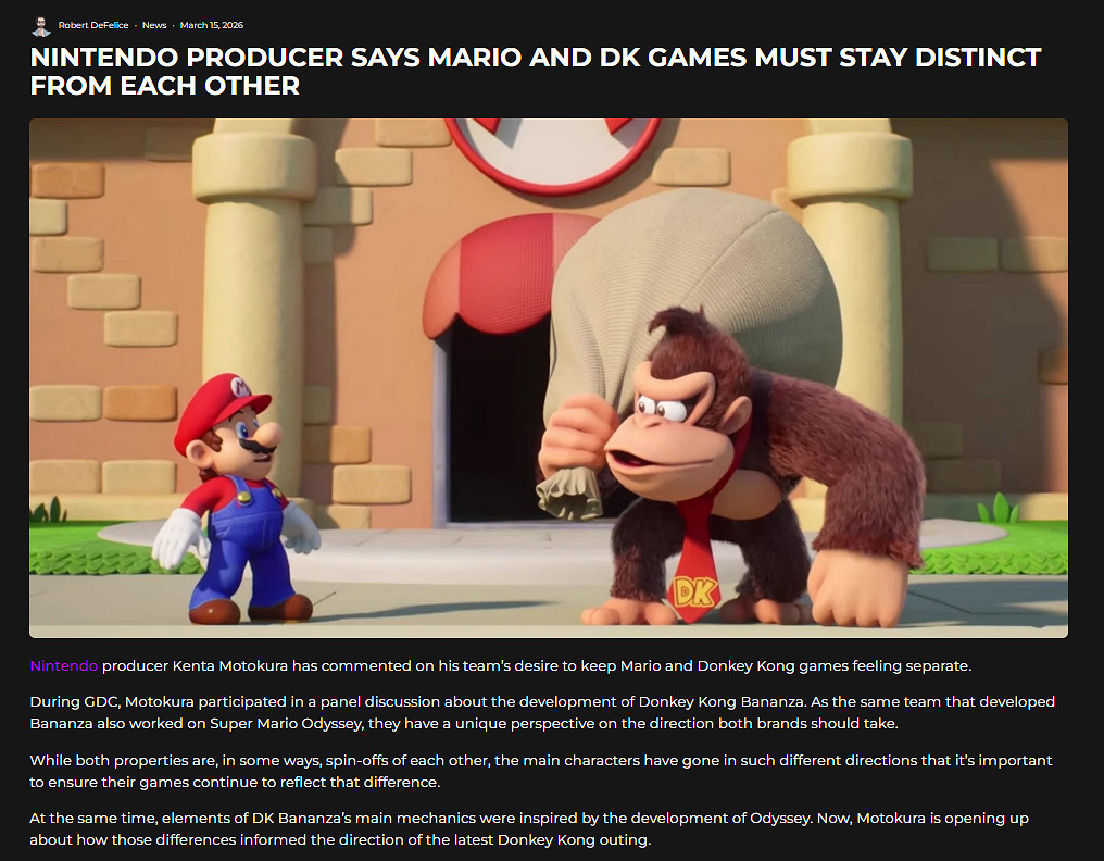 《咚奇剛》大獲成功,任天堂確認其系列將獨立發展 《咚奇剛》大獲成功,任天堂確認其系列將獨立發展