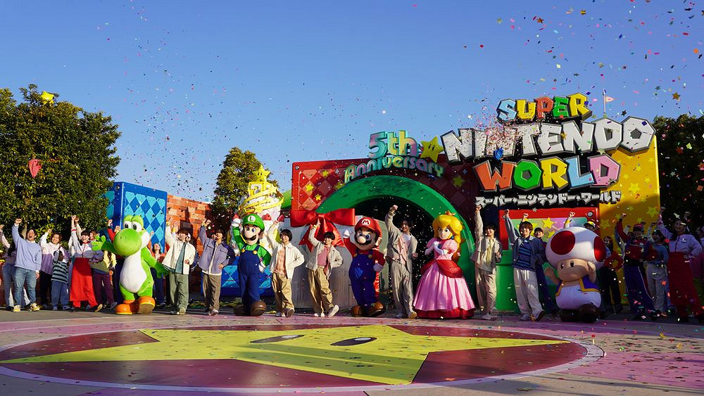 日本環球影城"超級任天堂世界"迎來五周年慶典活動