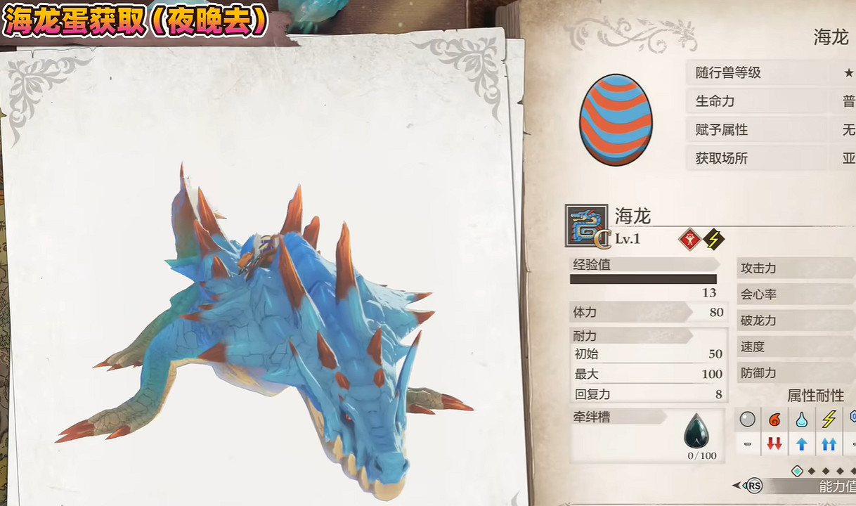 《魔物獵人物語3命運雙龍》海龍解鎖方法