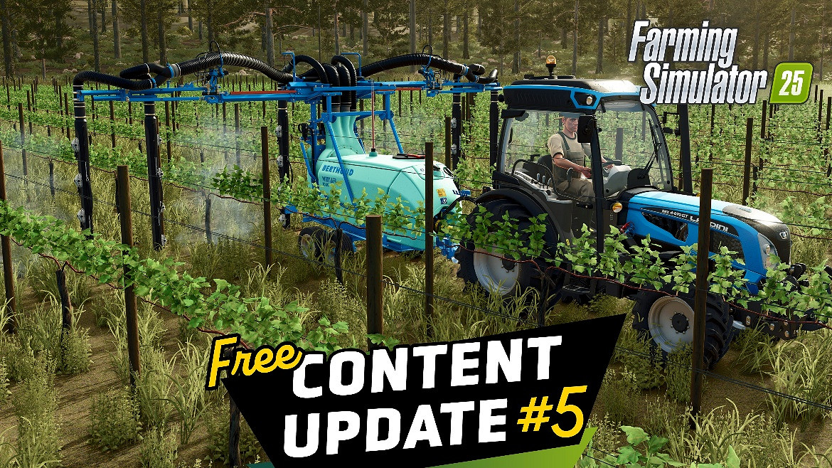 《Farming Simulator 25》免費DLC第5彈現已發布！ 新增2台全新農機