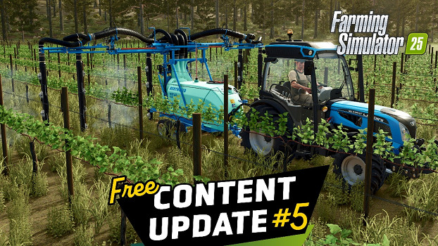《Farming Simulator 25》免費DLC第5彈現已發布！ 新增2台全新農機