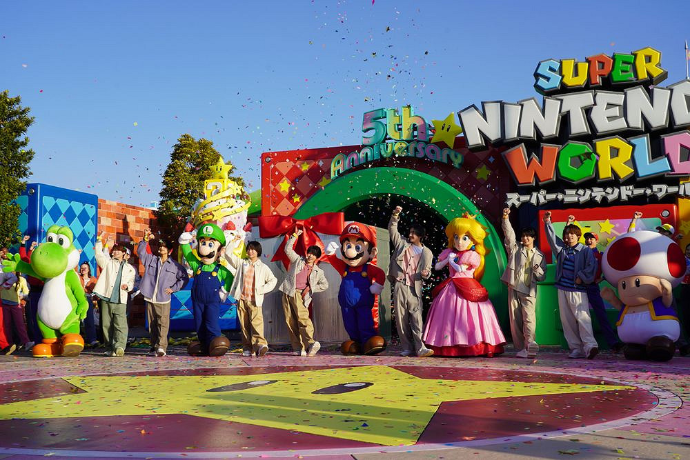 日本環球影城"超級任天堂世界"迎來五周年慶典活動