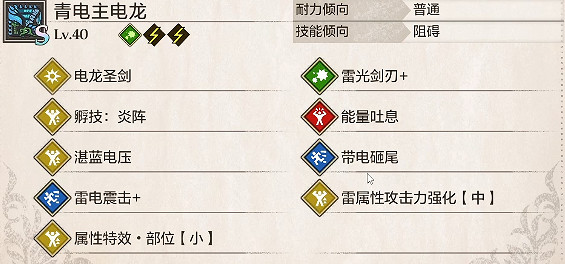 《魔物獵人物語3命運雙龍》開荒青電主電龍因子搭配介紹