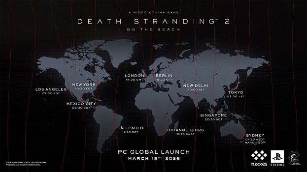 《死亡擱淺2》PC版全球解鎖時間：今晚10點半發售！