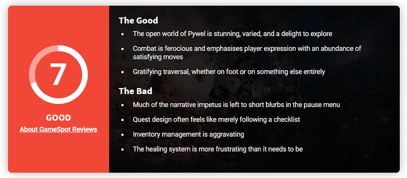 只能說差強人意了！《紅色沙漠》GameSpot評分僅7分