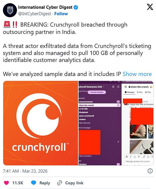 曝"美國版B站‌"遭遇大規模網路攻擊！大量使用者隱私泄露