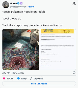 寶可夢二創服飾走紅後遭舉報，官方介入引發版權爭議