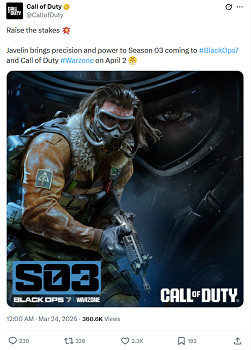 《黑色行動7》第三賽季定檔！ 4月2日攜海量內容上線