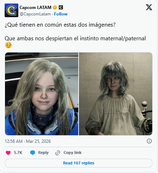 卡普空兩作都有可愛小女孩 網友笑稱“騙大家生女兒”