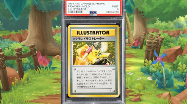 超稀有PSA 9級皮卡丘插畫師卡拍出：成交價970萬元！