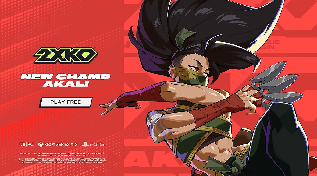 2v2格鬥遊戲《2XKO》“忍者格鬥家”阿卡麗實機展示