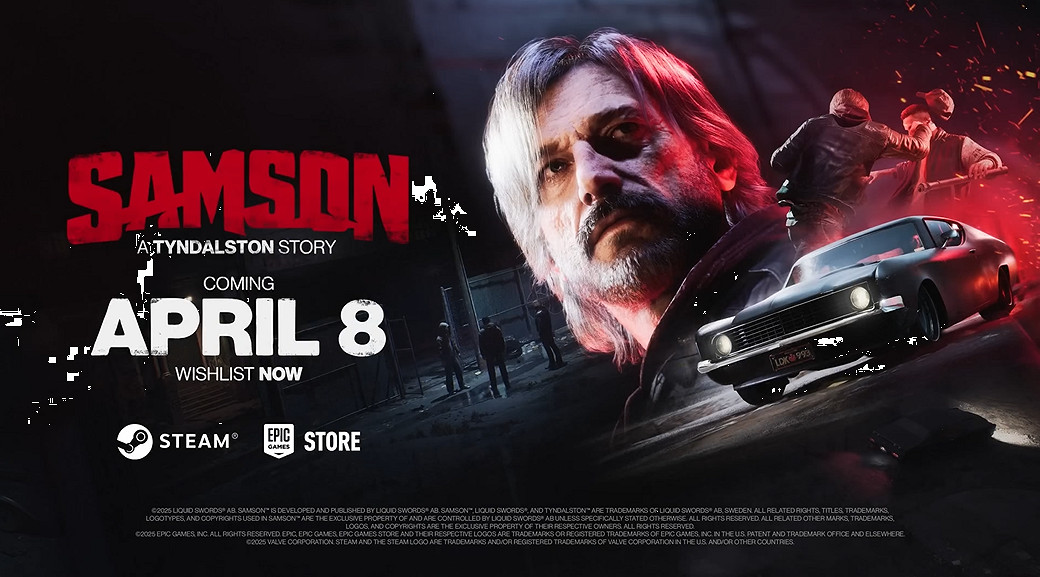 4月8日發售!《正當防衛》創始人新作《SAMSON》展示