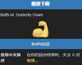 《殺戮尖塔2》敏捷下降狀態效果介紹