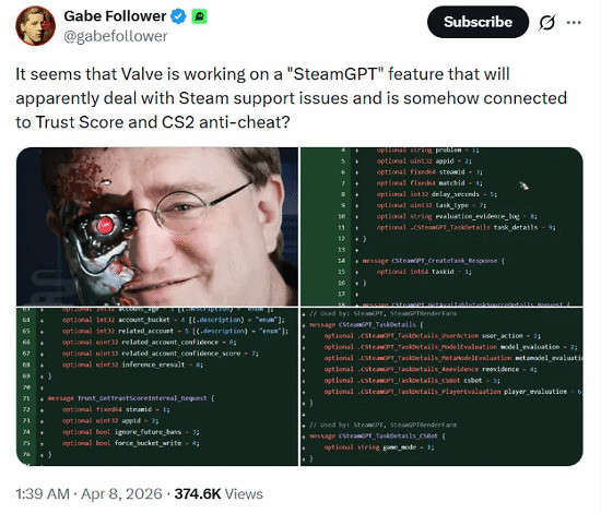V社全新系統曝光：反作弊全面升級 將來有可能綁定信譽機制