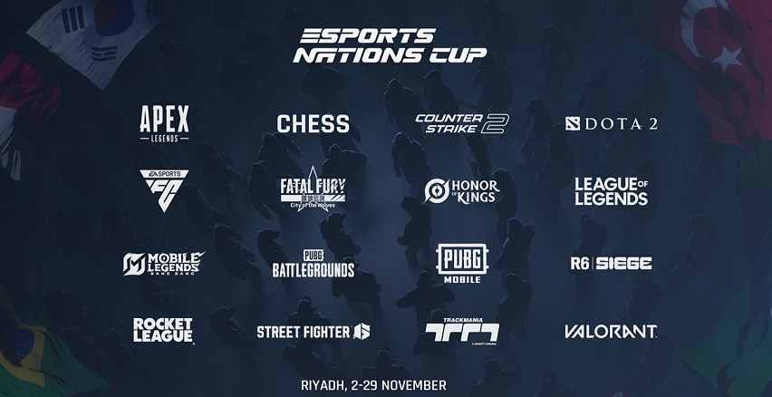 2026電競國家杯落戶沙烏地阿拉伯：16個項目、2000萬美元獎金