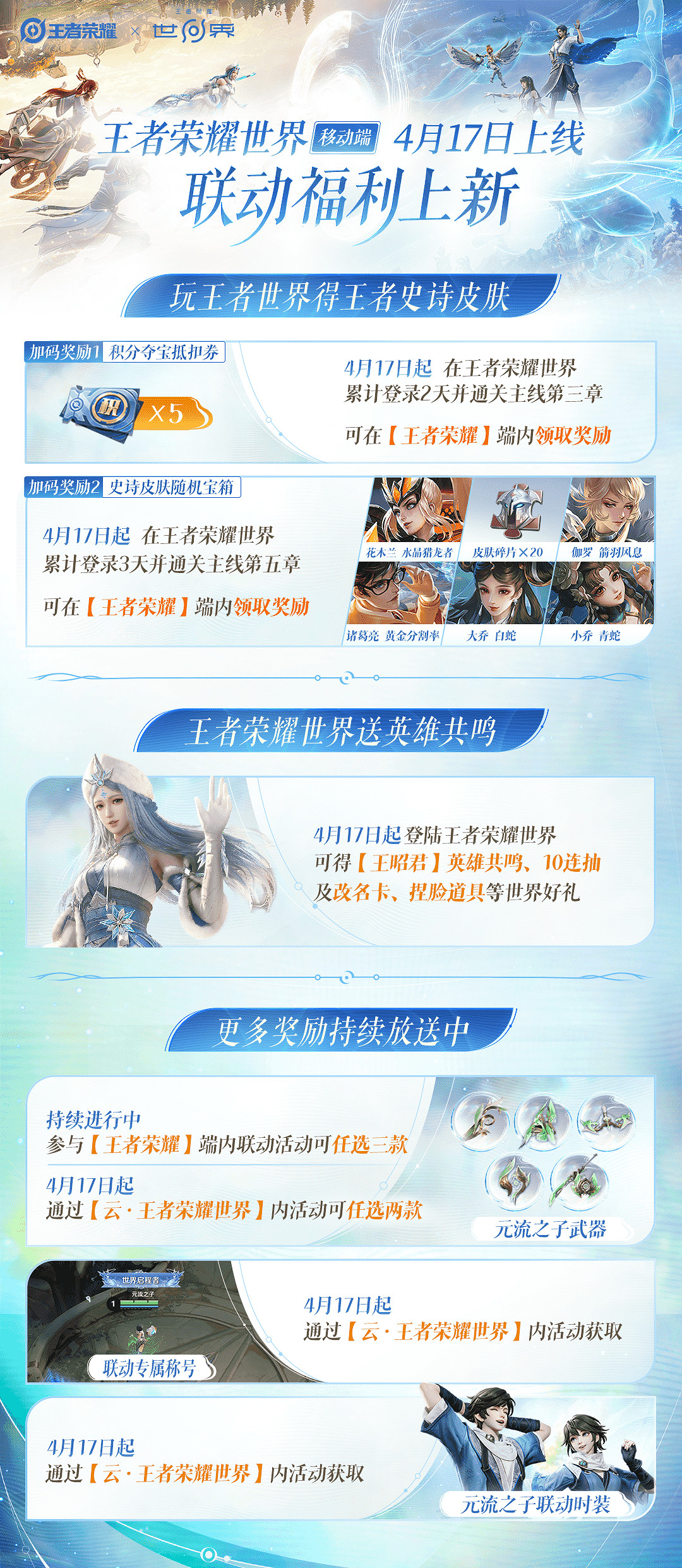 《王者榮耀世界》移動端正式上線，隨時隨地體驗王者大陸