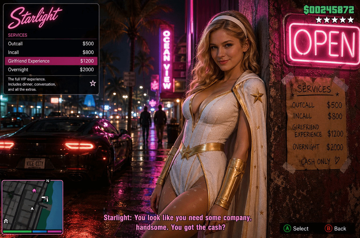 《黑袍》星光現身《GTA6》街頭！寫實畫風全網走紅