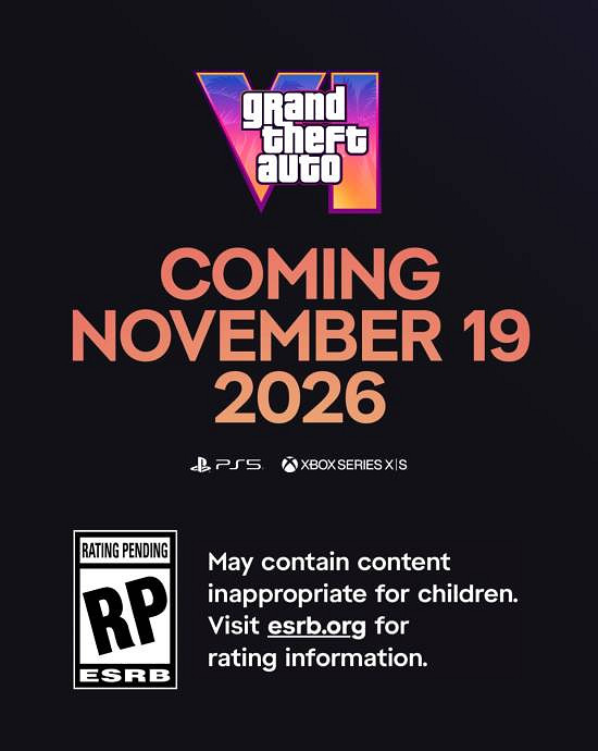 早報：IGN今年首個滿分遊戲被嘲！GTA6分級泄露