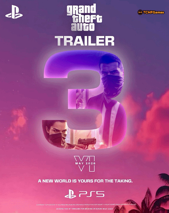 索尼已迫不及待？《GTA6》新預告近幾日有望公布！