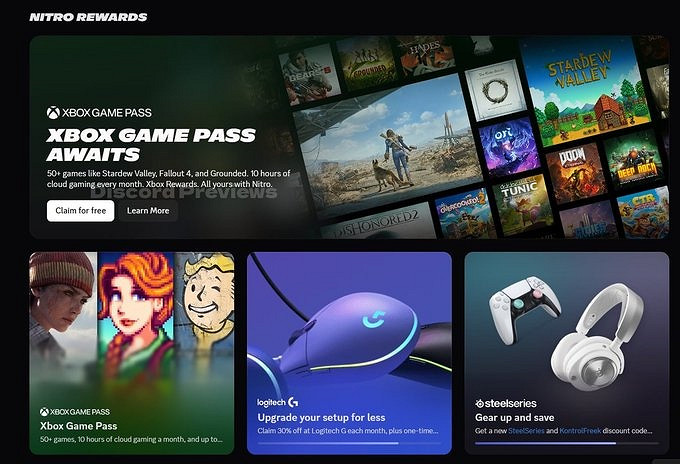 Discord Nitro聯手Xbox Game Pass暢玩50多款大作! Discord Nitro聯手Xbox Game Pass暢玩50多款大作!