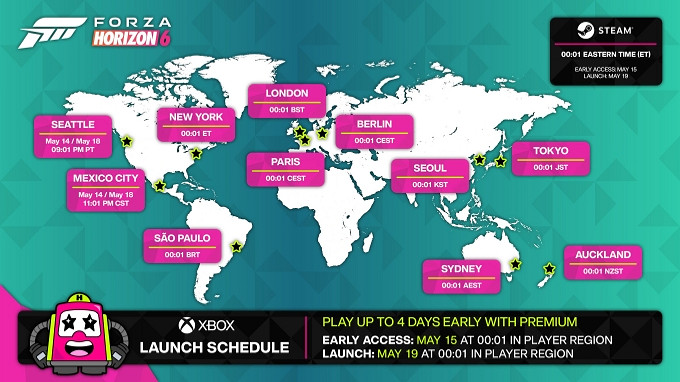 《地平線6》全球解鎖表公布 Xbox玩家搶先淩晨狂歡！