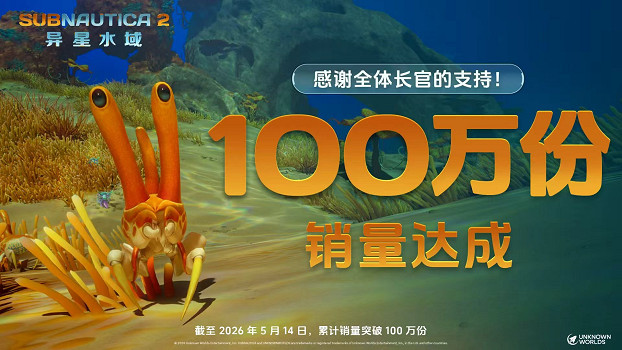 《Subnautica 2：異星水域》搶先體驗上線，全球銷量已突破100萬