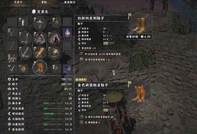 《赤血沙漠》拉斯科皮製鞋子獲得方式
