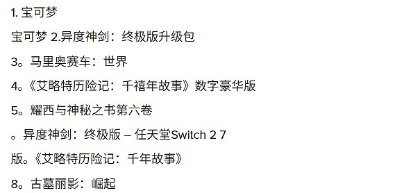 紀念版太香？《古墓奇兵:崛起》登頂Switch2下載榜