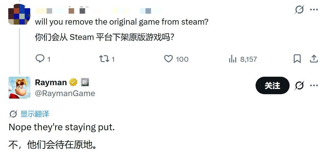 點讚！《雷曼傳奇：重製版》發售後 原版遊戲不會下架