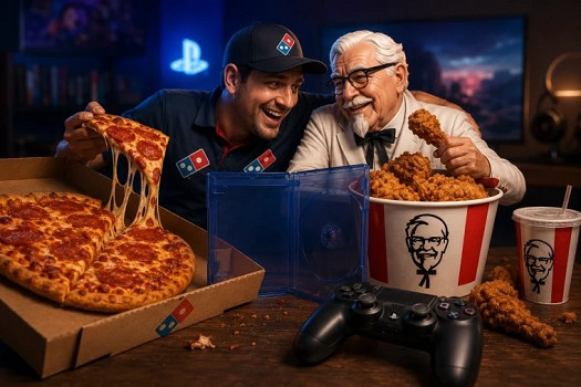 跨界玩梗！KFC與達美樂硬核嘲諷索尼取消實體遊戲