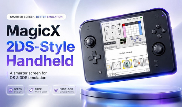 MagicX新款豎屏掌機曝光 百元價位暢玩NDS與街機！