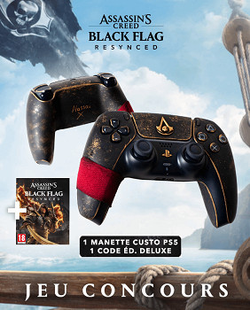 《AC黑旗RE》PS5手把公開：黑金磨損 復古海盜風拉滿